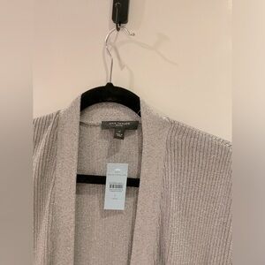 Long Cardigan - Silver Sweater